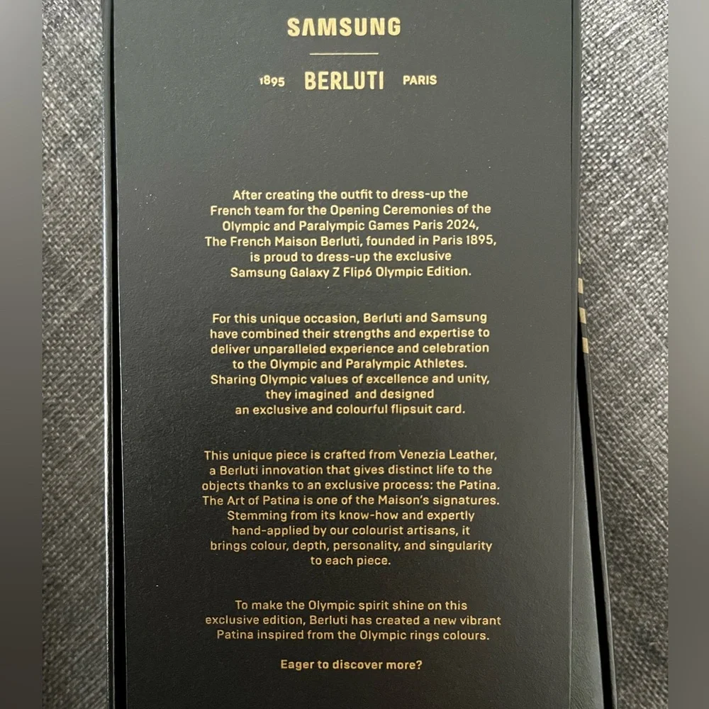 RARE- Limited Edition Paris 2024 Olympics Samsung Galaxy Z Flip6